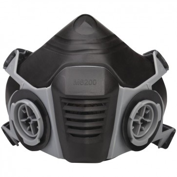 SEMI MASCHERA -M6200- IN 3 MATERIALI - PREDISPOSTA PER 2 FILTRI