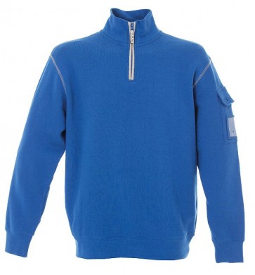 FELPA -NEW SINGAPORE- COLLO MEZZO ZIP CON PORTABADGE