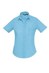 CAMICIA -ESCAPE- DONNA MISTO COTONE MANICA CORTA