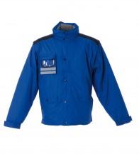 GIUBBINO -MONACO- RIPSTOP IMPERMEABILE ANTISTRAPPO MANICHE STACCABILI CON BANDE ALTA VISIBILITA'