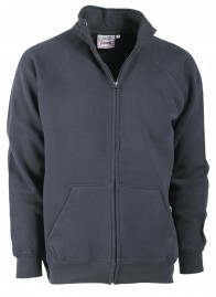 FELPA -64453U- ZIP INTERA MISTO COTONE 280 GR/MQ