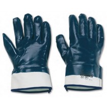GUANTI-0376- NBR INTERAMENTE RIVESTITI CON MANICHETTA (CONF. 12 PAIA)