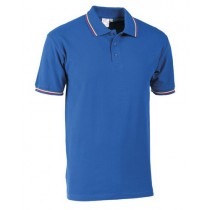 POLO -30182U- MEZZA MANICA CON TRICOLORE COTONE 100%