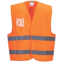 GILET -C475- ALTA VISIBILITA' CON PORTA BADGE