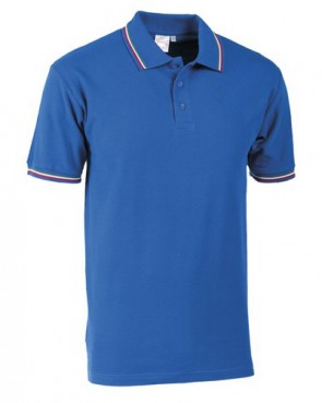 POLO -30182U- MEZZA MANICA CON TRICOLORE COTONE 100%