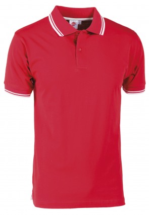 POLO -30070U- MEZZA MANICA JERSEY CON RIGHINO COTONE 100%